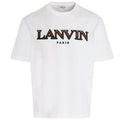 Lanvin White Embroidered Logo T-Shirt
