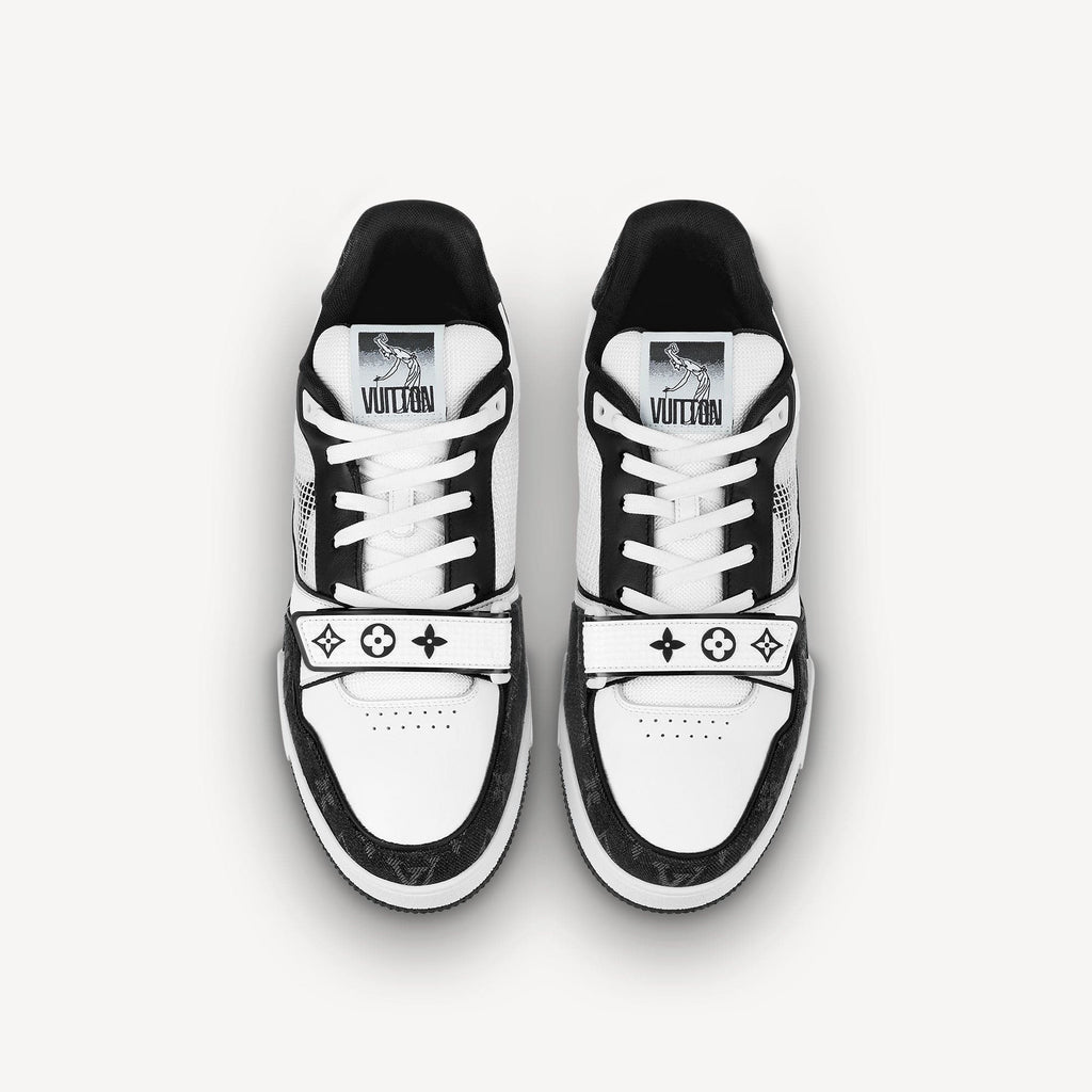 LOUIS VUITTON TRAINER MONOGRAM DENIM BLACK