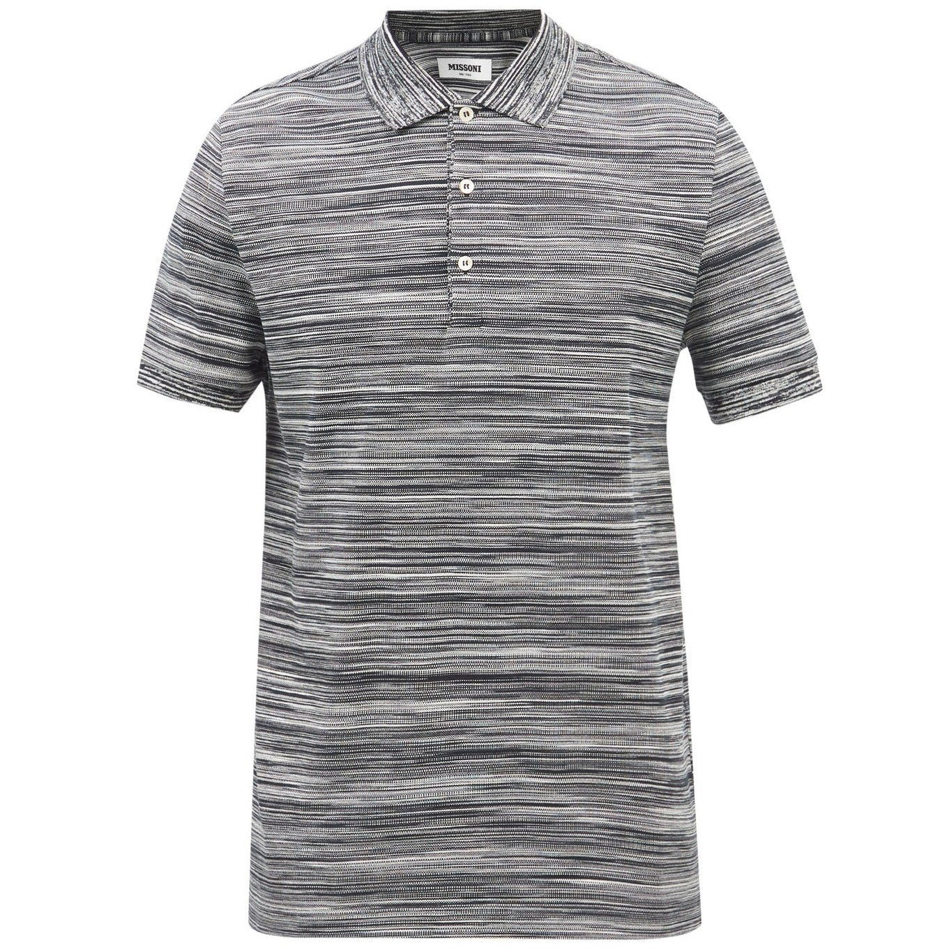 Missoni Black Classic Stripe Polo Shirt