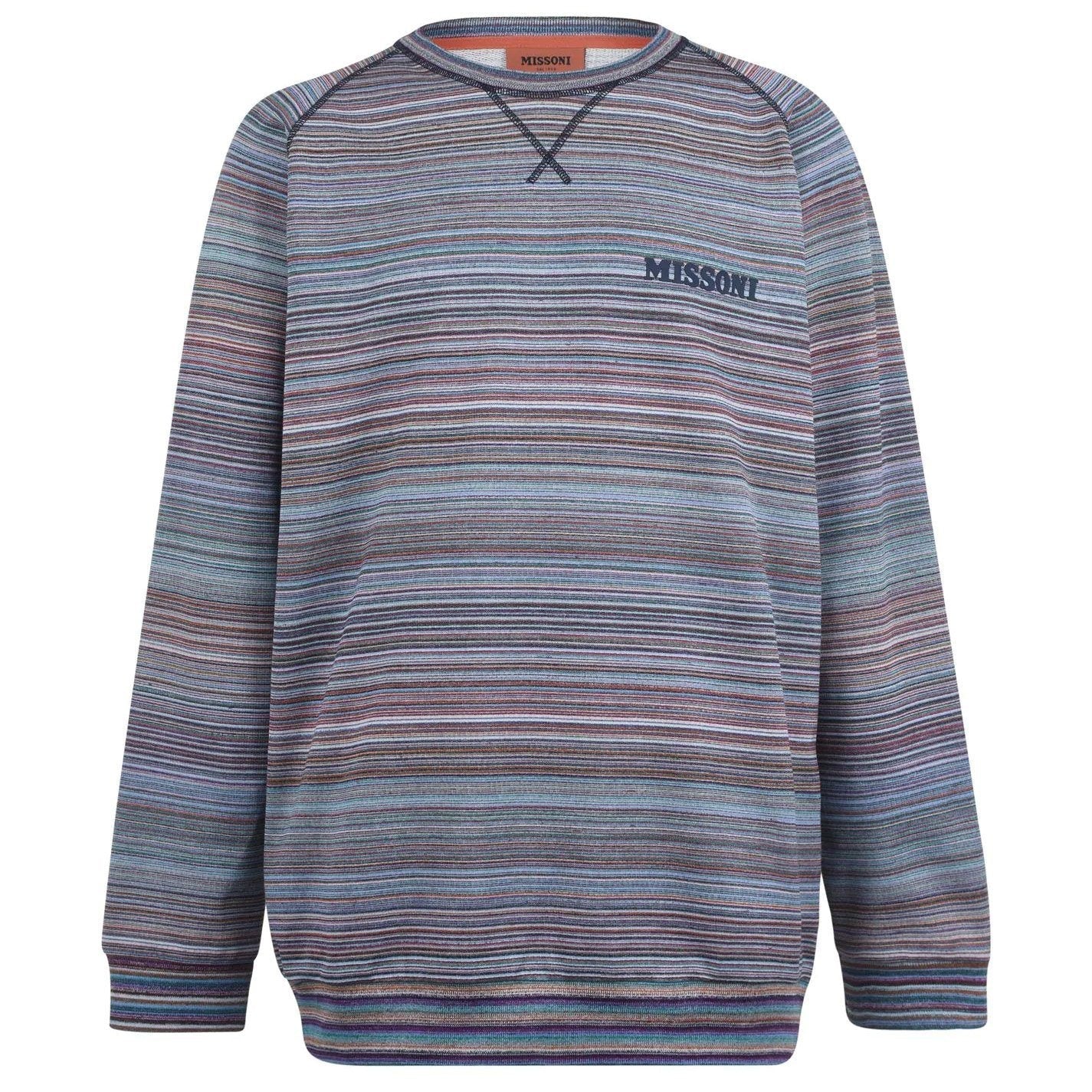 Missoni Multi Stripe Logo Sweatshirt