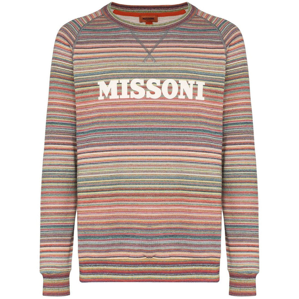 Missoni Multi Stripe Logo Sweatshirt