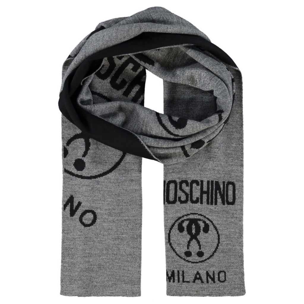 Moschino Wool Large Logo Scarf