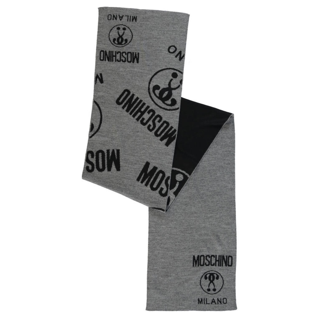 Moschino Wool Large Logo Scarf