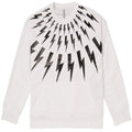 Neil Barrett White Bolt Sweatshirt
