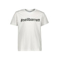 Kids Neil Barrett White Hashtag Tee