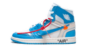 JORDAN 1 HIGH OFF WHITE UNIVERSITY BLUE