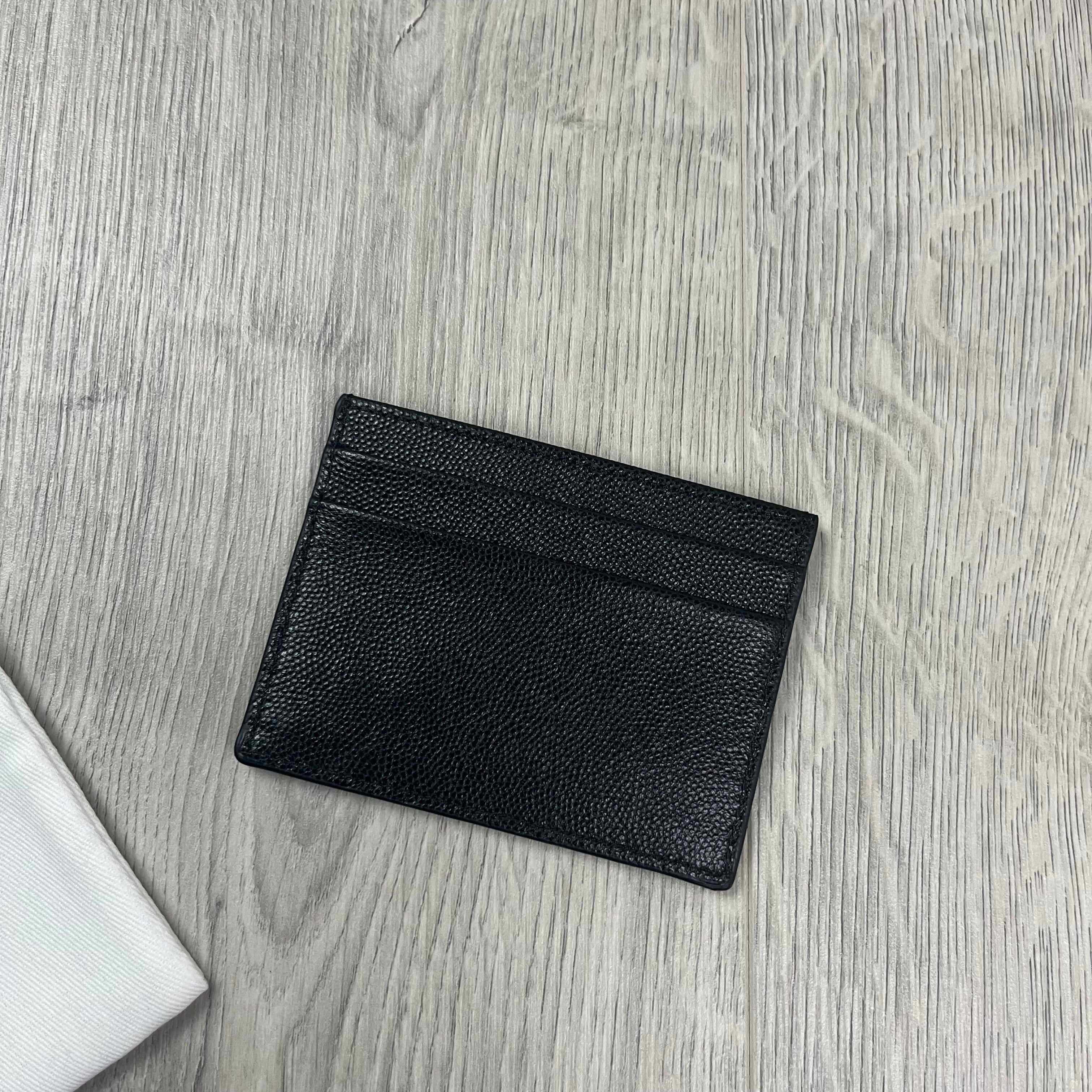 Palm Angels Leather Cardholder - Black