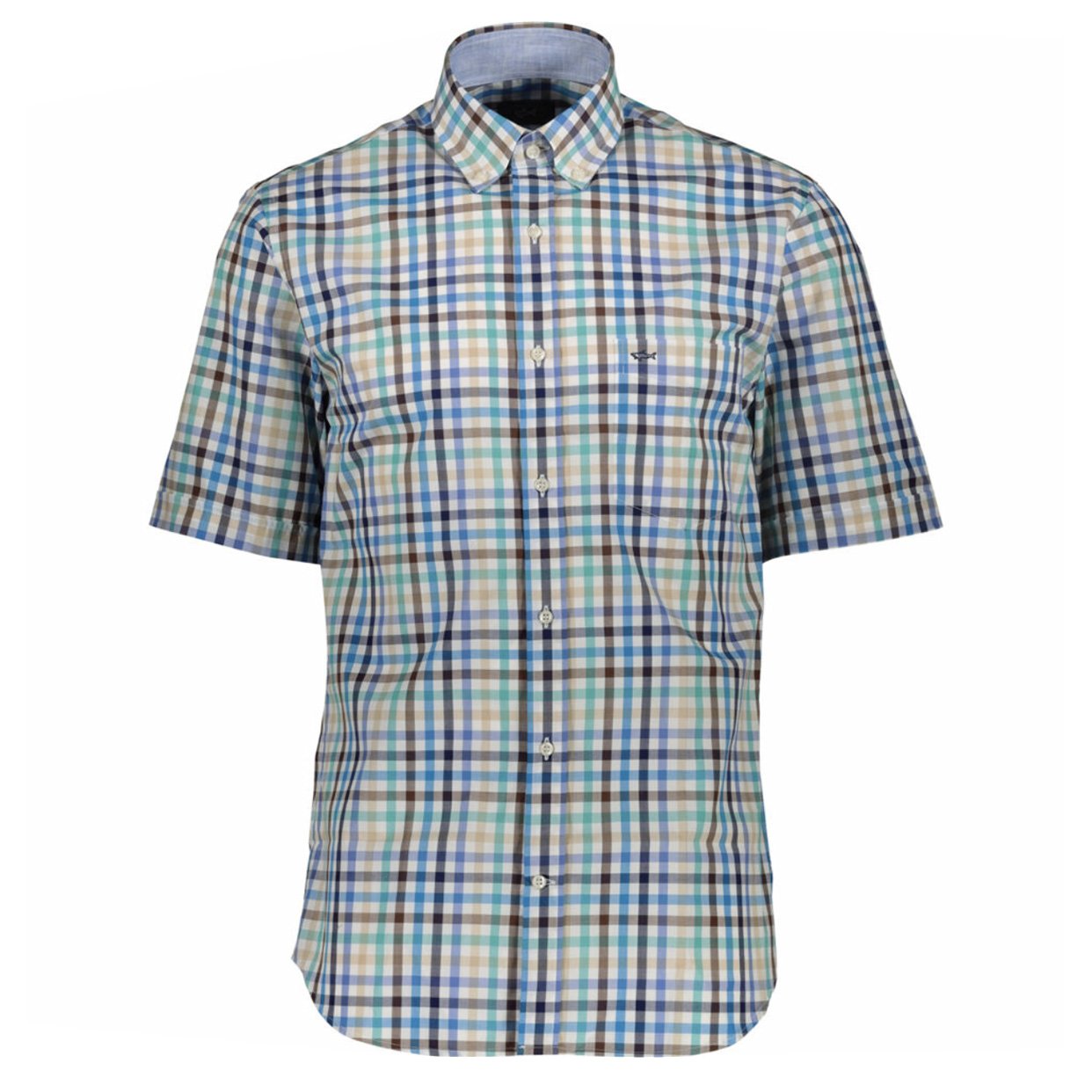Paul & Shark Checked Short Sleeved Shirt