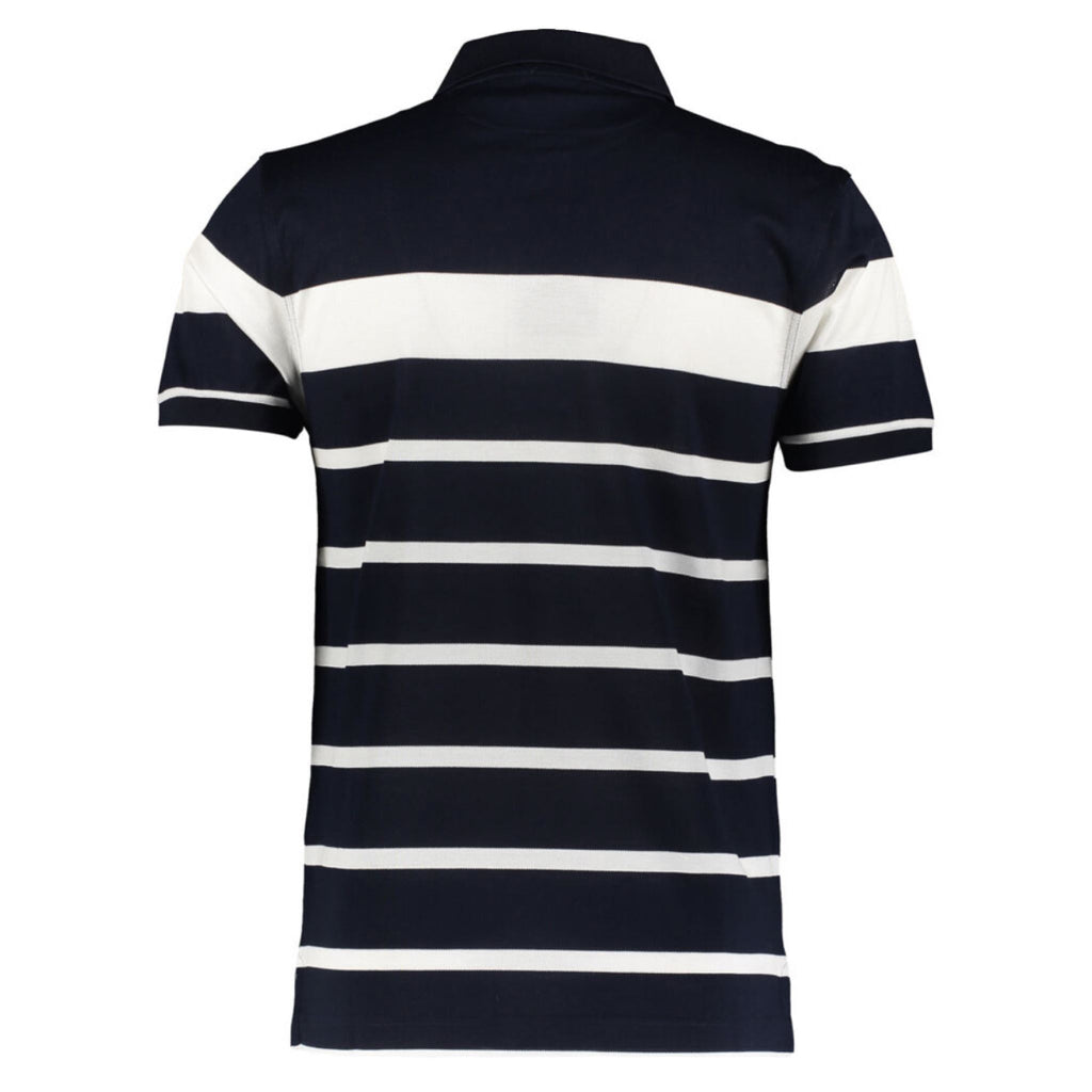 Paul & Shark Navy & White Striped Polo
