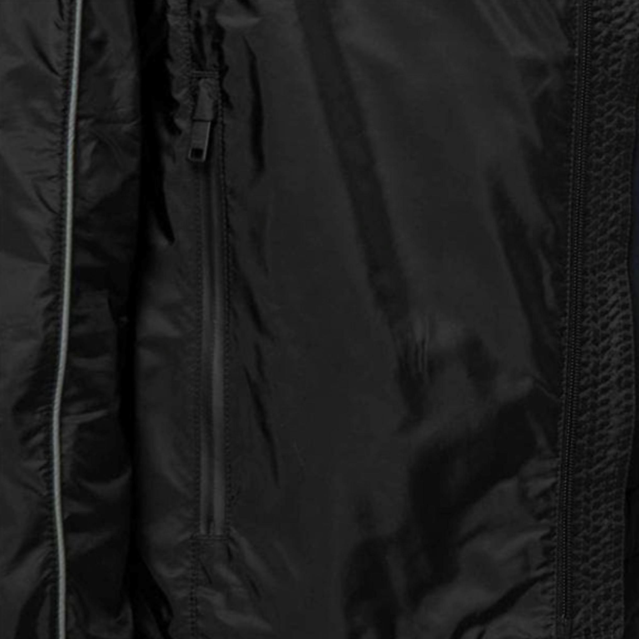 Prada Black Nylon Concealed Hood Jacket