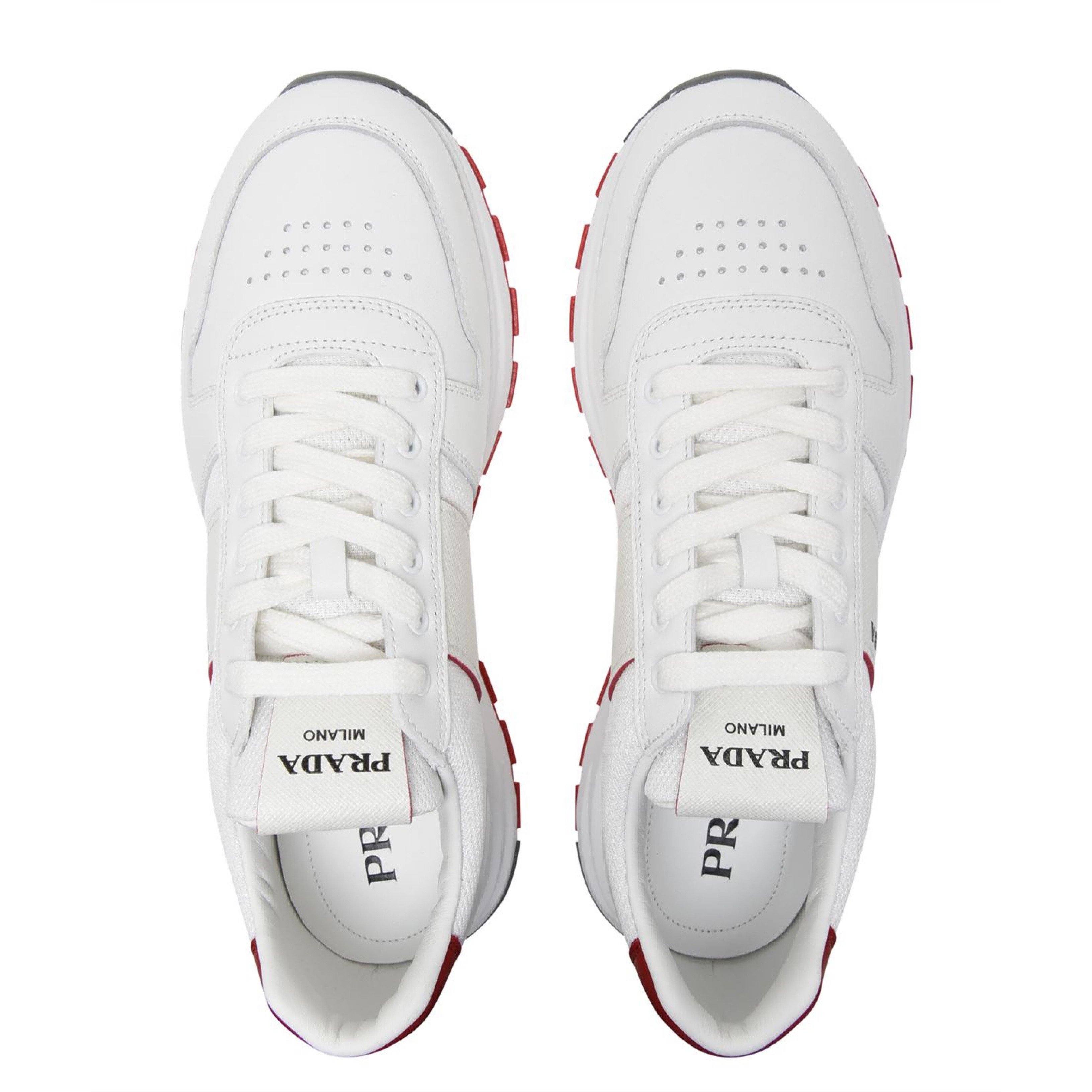 Prada White Prax 01 Runners