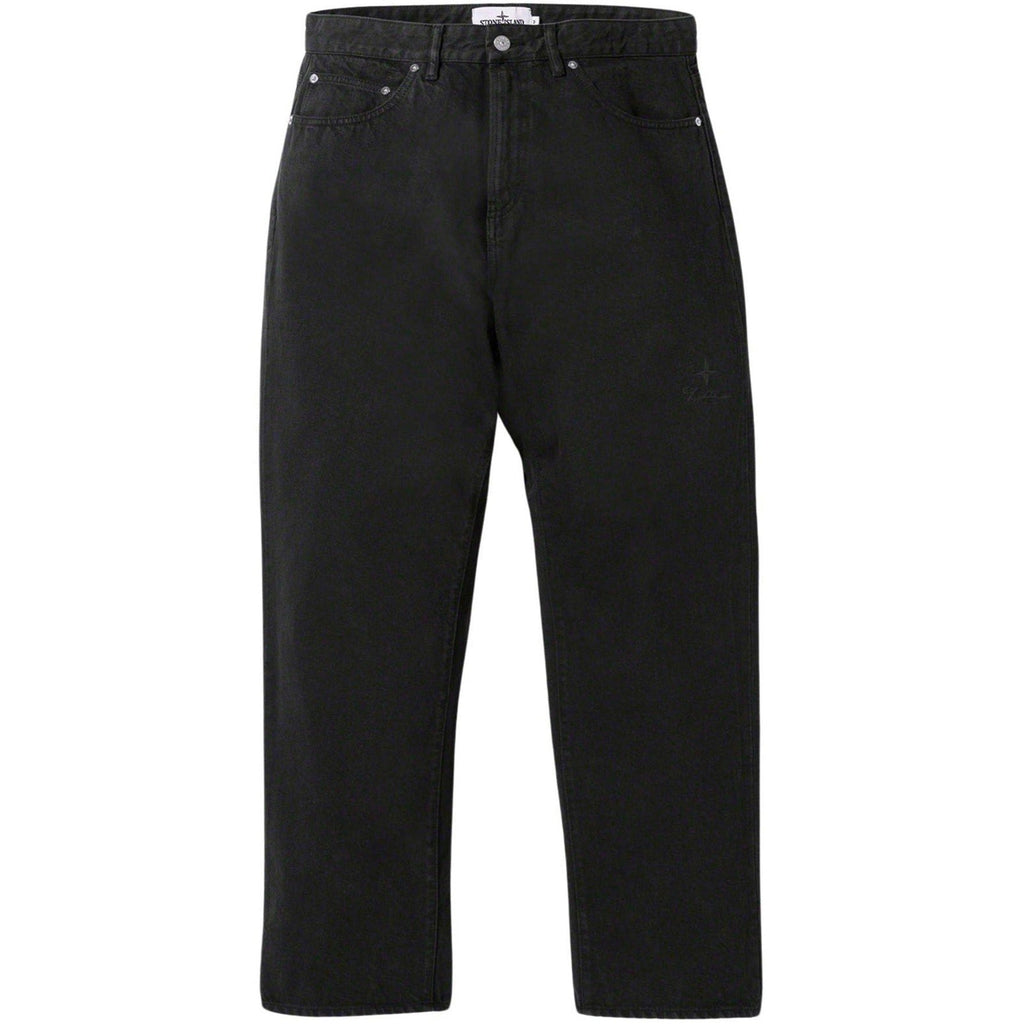 Stone Island x Supreme Black Jeans