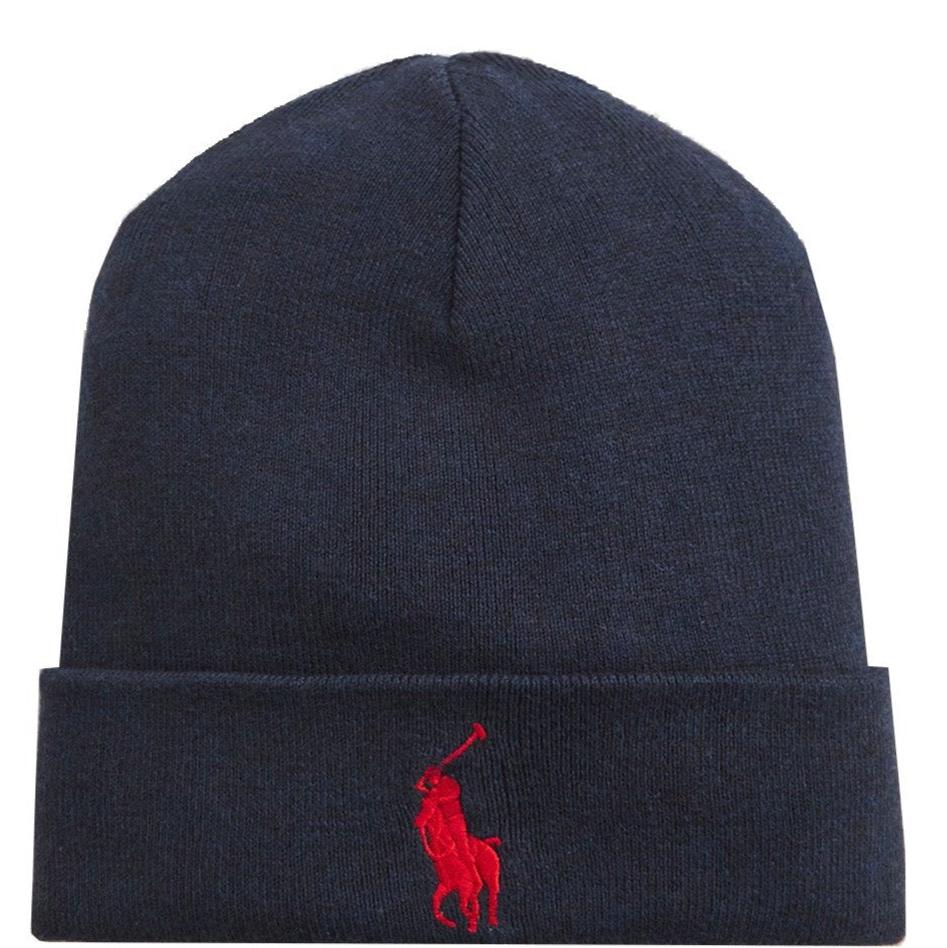 Ralph Lauren Navy Wool Beanie