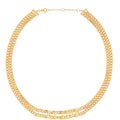 Celine Gold Finish Gourmette Necklace