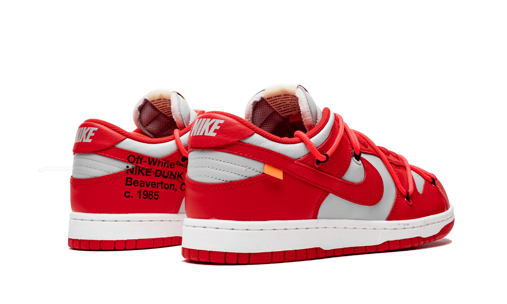 NIKE X OFF WHITE DUNK LOW UNIVERSITY RED