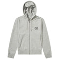 Kenzo Grey Logo Zip Up Hoodie