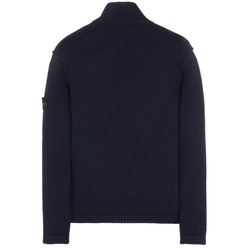 Stone Island Navy Lambswool Knit