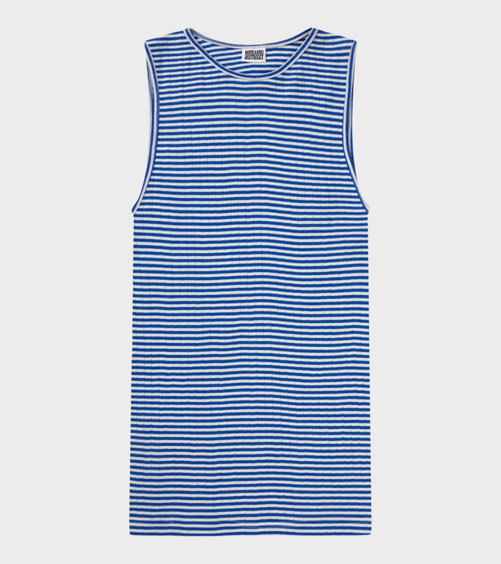 101 Tank Top Cobalt Blue/Ecru