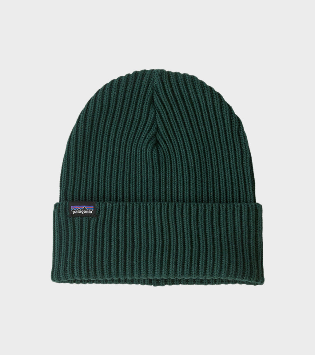 Fishermans Rolled Beanie Cascade Green