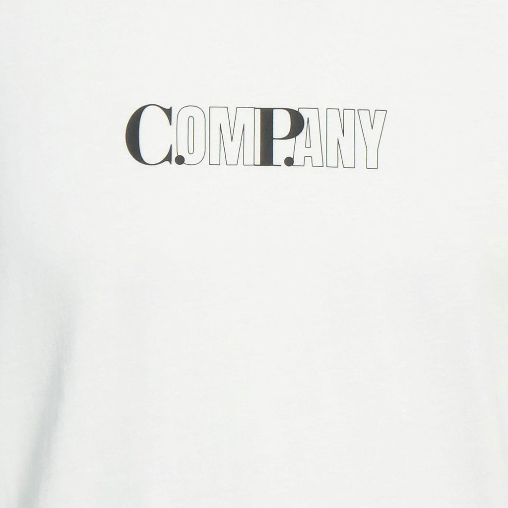 CP Company White Bold CP Logo T-Shirt