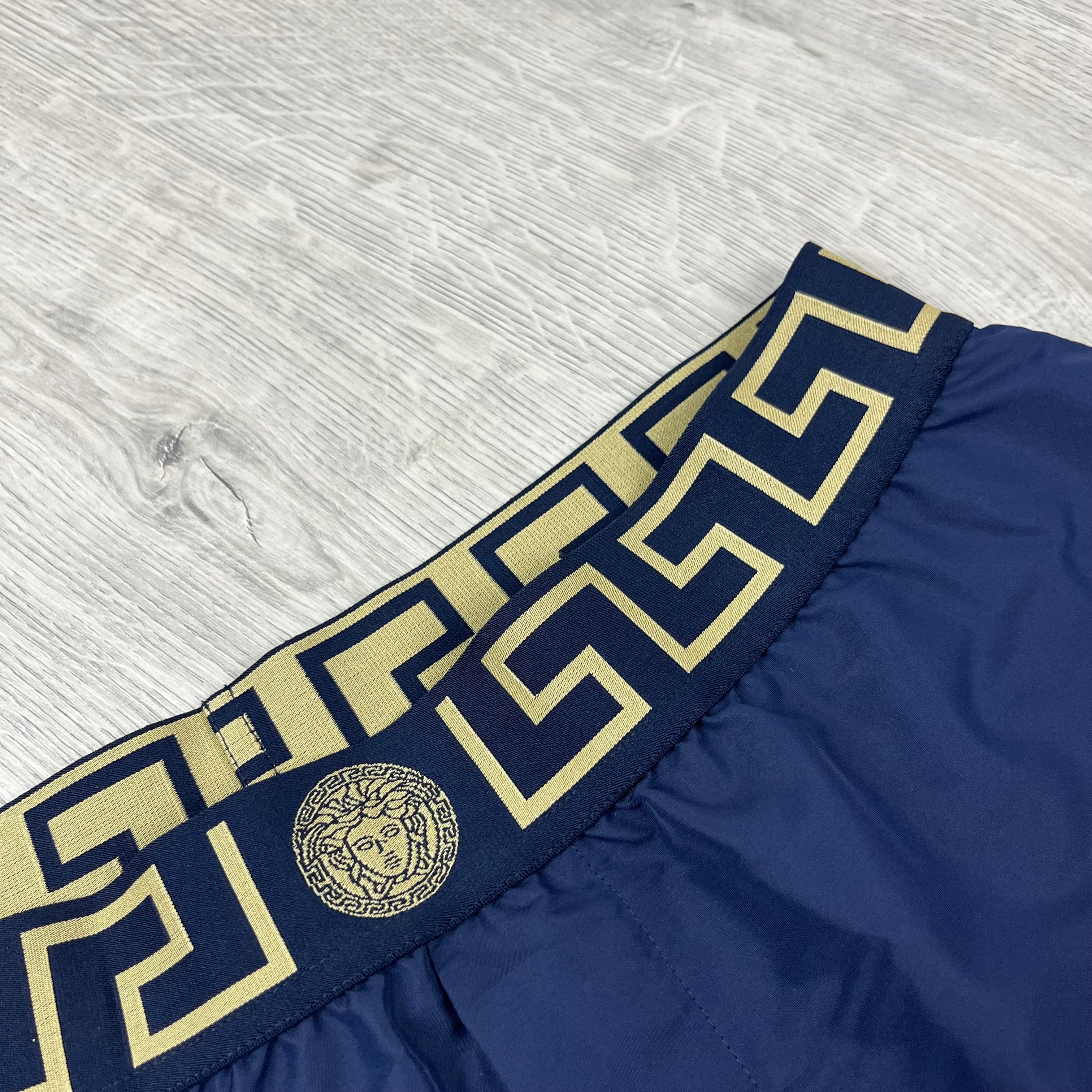 Versace Greca Swim Shorts - Navy