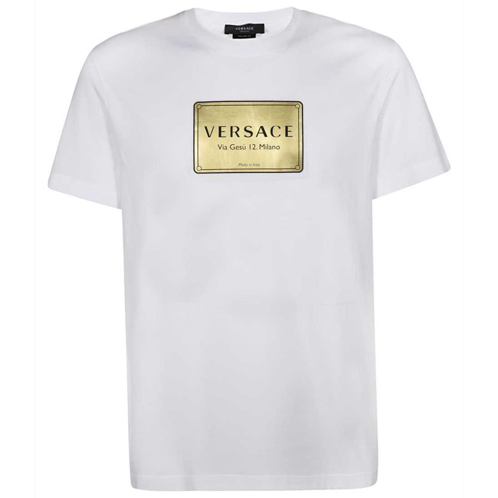 Versace White Graphic T-Shirt