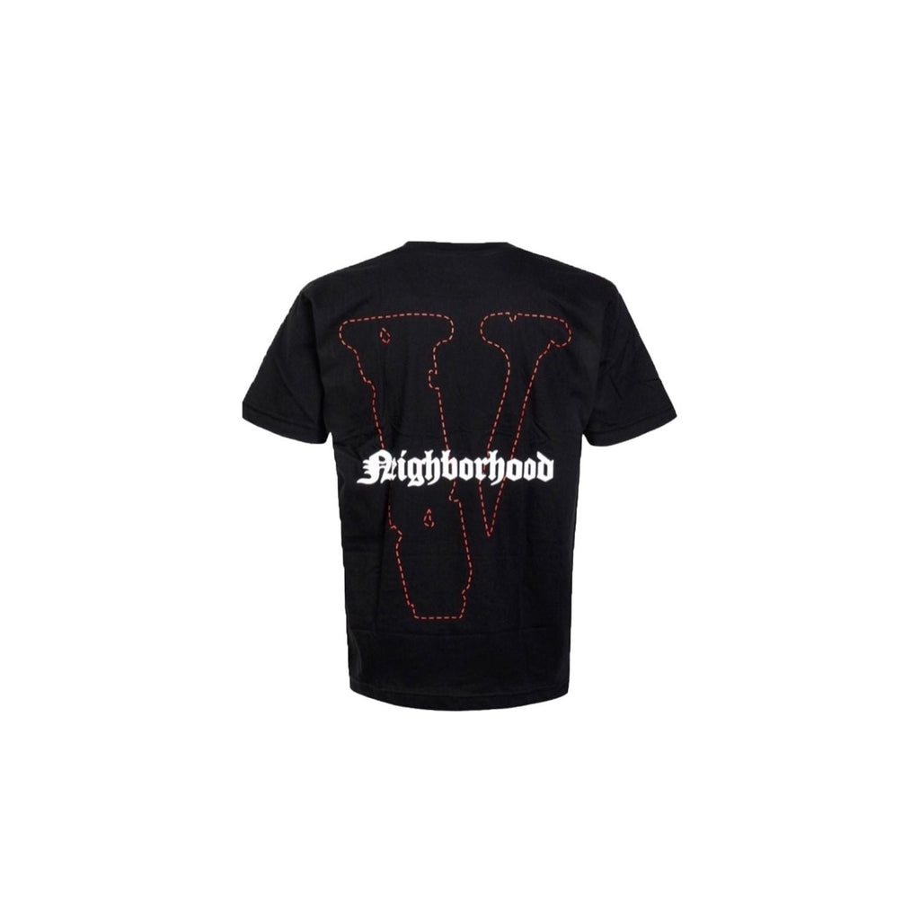 VLONE X NEIGHBORHOOD SKULL BLACK TEE RED