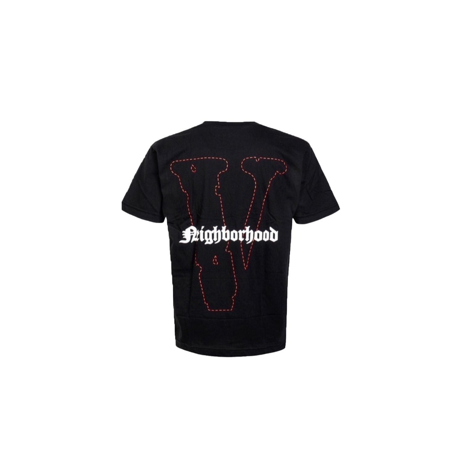 VLONE X NEIGHBORHOOD SKULL BLACK TEE RED