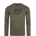 Kids CP Company Khaki Logo T-Shirt